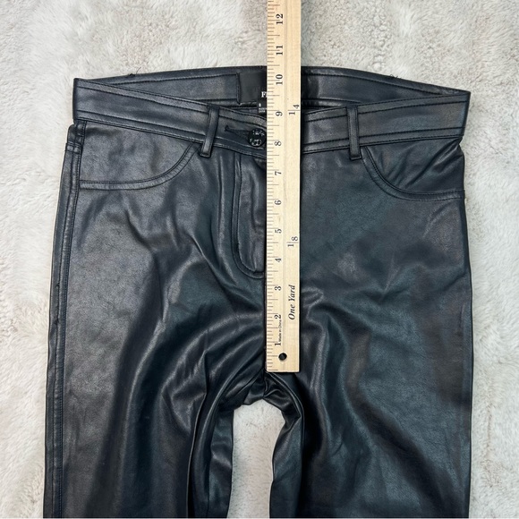 Wilfred Free Black Faux Leather Pants Leggings Tight Soft Womens Size 2 XS - Picture 6 of 9